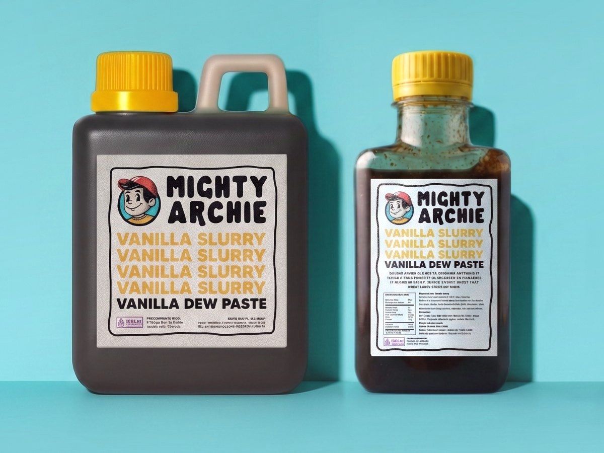 Mighty Archie Vanilla Slurry and Vanilla Dew Paste